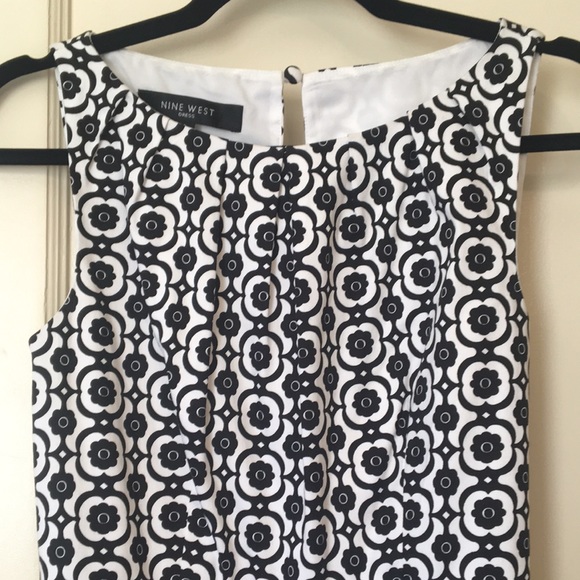 EUC Nine West Patterned MIDI Dress - Picture 1 of 8